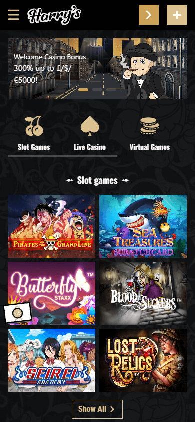 Harry's Casino Mobile screenshot